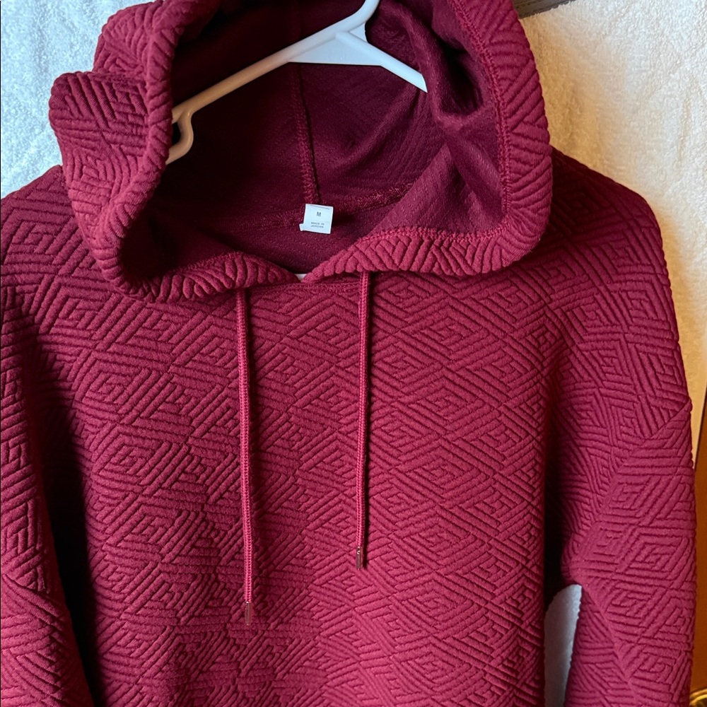 Ideology Deep Red Knit Hoodie